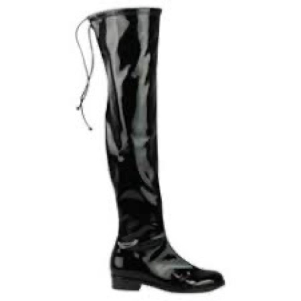 Brand New In Box Stuart Weitzman Lowland Patent OTK Boots